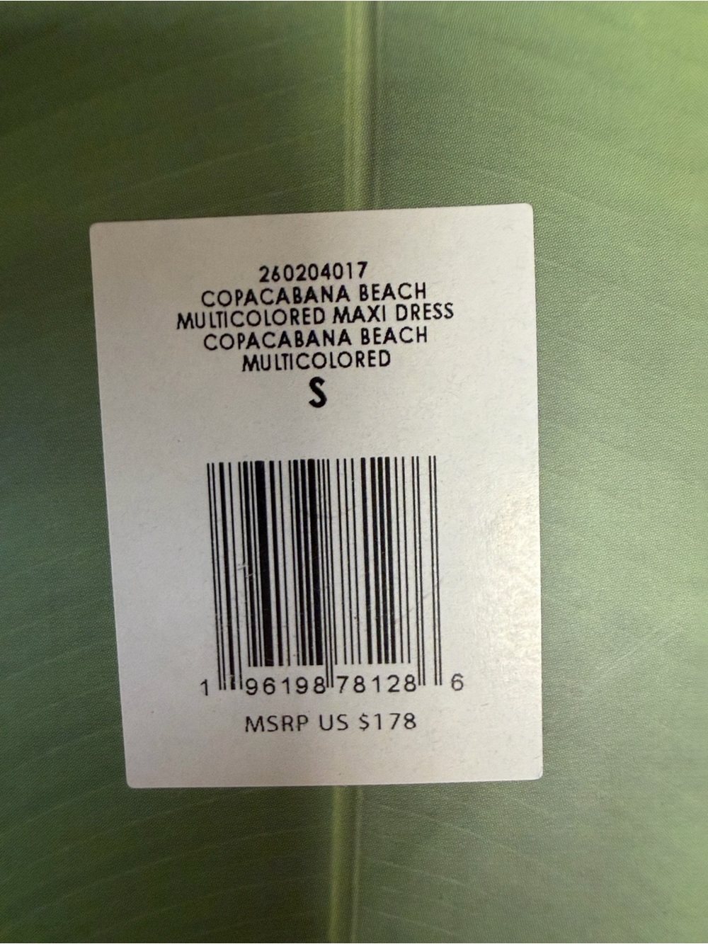 FARM RIO COPACABANA BEACH MULTICOLORED MAXI DRESS - S - Picture 8 of 10